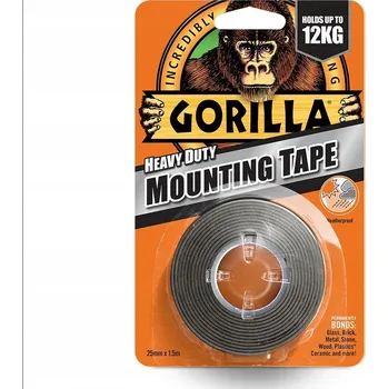 Lepicí páska Oboustranná lepicí páska Gorilla Glue 6055002 25,4 mm x 1,5 m černá