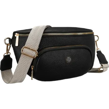 Ledvinka dámská ekokožená taška se zipem ledvinka Barva: Černá