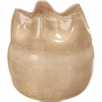 Váza Skleněná váza BROSTE COPENHAGEN písková moderní na květiny 30 cm