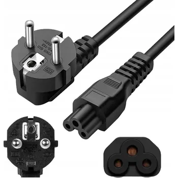 Napájecí kabel Napájecí kabel 1.5 m čtyřlístek kabel pro notebook napájecí adaptér IEC C5