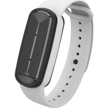 Přípravek proti hmyzu Ultrazvukový repelentní náramek proti komárům s nastavitelnými režimy ochrany Micro USB nabíjení Přenosná ochrana pro venkovní aktivity bílá