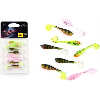 Umělá nástraha Sada gumových nástrah Fox Rage Micro Fry UV Mixed Colour 4cm