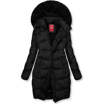 Černá zimní bunda v prošívaném designu