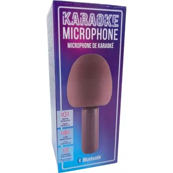 Mikrofon Karaoke mikrofon s Bluetooth a zvukovými efekty - Růžový