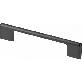 Nábytkové kování Nábytková úchytka GTV CAPRI, rozteč 128 mm, délka 138 mm, černá matná UZ-CAPRI-128-20M