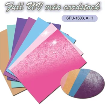 Barevný papír Papír A4 s ražbou květiny