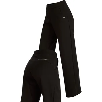 Dámské kalhoty Litex Dámské kalhoty s širokými nohavicemi 7F145 černá M