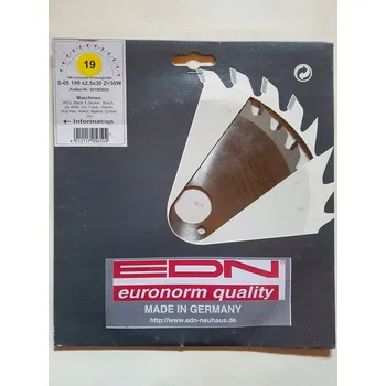 Pilový kotouč Pilový kotouč 190x30mm 30 zubů EDN GERMANY