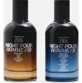 Pánský parfém ZARA NIGHT POUR HOMME II + III 100 ML 2 x 100 ML PÁNSKÉ PARFÉM ZARA
