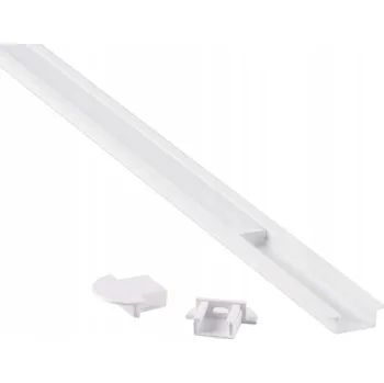 LED osvětlení ALU Profil Zapuštěný Sada Bílý pro LED PÁSKY 2 metry