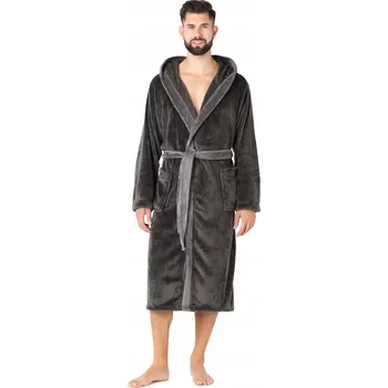 Pánský župan Ladeheid pánský župan LA-LA40-221-DG dlouhý, velikost S