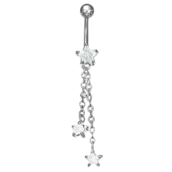 Piercing Piercing ocel hvězdičky 13 (Šperk chirurgická ocel do pupíku)