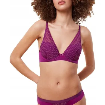 Podprsenka Triumph podprsenka s polovyztuženými košíčky fialová velikost 80E