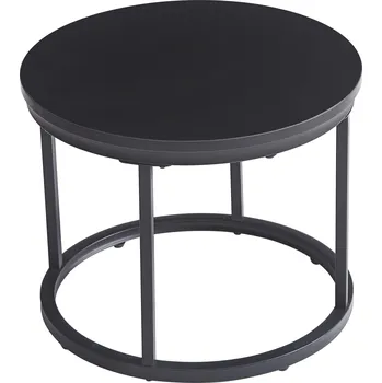 Konferenční stolek Konferenční stolek AGTRADE kulatý 50 x 50 x 47 cm černý