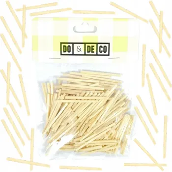 kreativní sada KREATIVNÍ TYČINKY 40mm 200ks PŘÍRODNÍ DŘEVĚNÉ TYČINKY Kreativní pro děti Lux