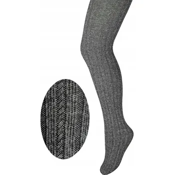 Roztomilé dětské punčocháče šedé mikrovlákno, velikost 116