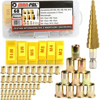 Nýtovací pistole Ruční nýtovací kleště na nýtovací matice M3 M4 M5 M6 M8 M10 - Malé a šikovné