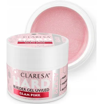 Lak na nehty CLARESA STAVEBNÍ GEL HARD&EASY GLAM PINK 12g