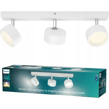 Stropní bodové svítidlo obdélníkové Philips bílé