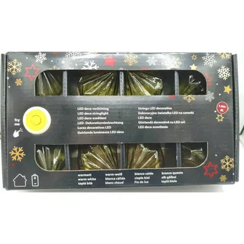 Vánoční dekorace Světelný řetěz FSC 140 cm na baterie, zelený