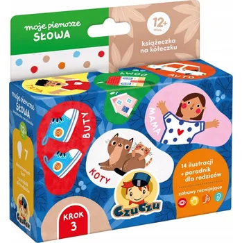 Leporelo CzuCzu Moje první slova Knížka na kolečku 1+