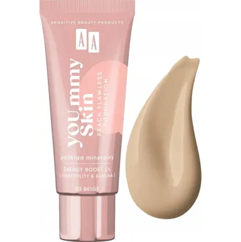 Make-up AA YOU.mmy skin peach flawless foundation Minerální make-up podkladová báze 03 beige 30 ml