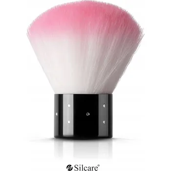 Kosmetický štětec Silcare Štětec na pudr a odstraňování prachu PINK Black s цирконами