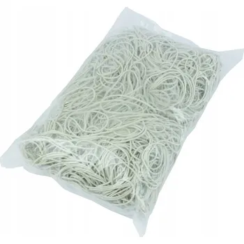 GUMIČKY GUMIČKY KAUČUKOVÉ BÍLÉ 15MM 1KG PEVNÉ ELASTICKÉ