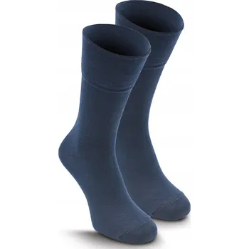 Pánské ponožky Pako Jeans Ponožky Klasické Pánské Vysoké Ponožky Jednobarevné modré velikost 39-41