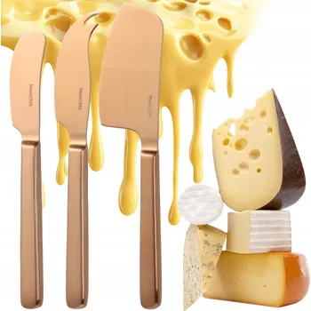 Kuchyňský nůž Mauviel sada 3 nožů na sýr, měděné, profesionální