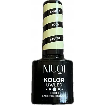 Lak na nehty NIUQI Hybridní lak na nehty PASTELE UV/LED žlutý