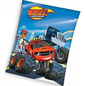 deka Dětská deka Carbotex 150 x 200 cm, barevná, s motivem Blaze a Mega stroje