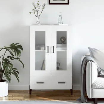 Organizace kuchyně Skříň highboard bílá 69,5 x 31 x 115 cm kompozitní dřevo IM_828308