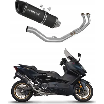 Výfuk pro motocykl XP 560 T-MAX 2020 - 2024 Kompletní systém Svod výfuku tlumič HP6 BLACK + dBM