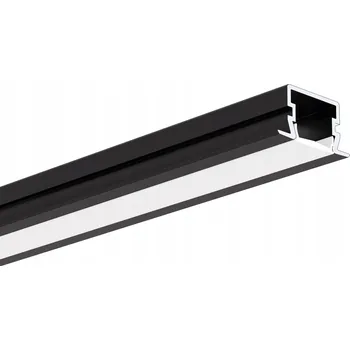 LED páska Hliníkový LED profil KLUŚ PDS-NK, černý eloxovaný - 1m