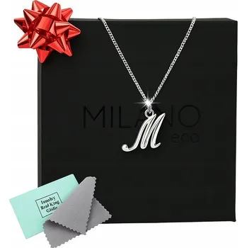 Náhrdelník NÁHRDELNÍK S PÍSMENEM M, VZOR PANCER, STŘÍBRO 925