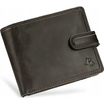 Peněženka Visconti peněženka z pravé hovězí kůže hnědá - muž