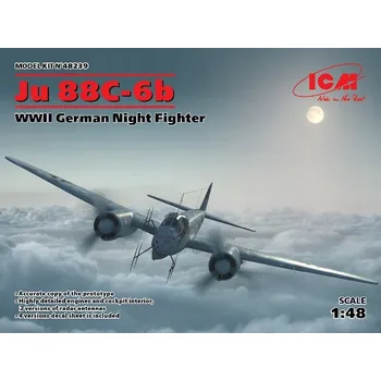 Plastikový model Ju 88С-6b WWII Německá Noční Stíhačka 1:48