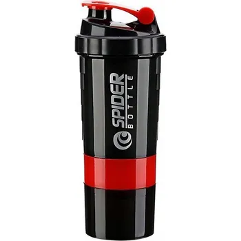 Shaker Šejkr Spider Bottle 500 ml černý
