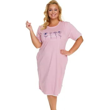 Dámské noční prádlo Dámská noční košile Doctor Nap TB.5366 Barva: Růžová, Velikost: 3XL