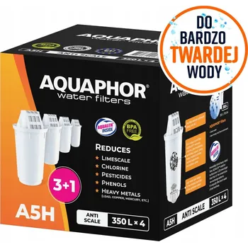 vodní filtr Filtrační vložka Aquaphor A5H (dříve B6) filtr na tvrdou vodu x 4 kusy