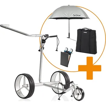 Golfový vozík JuStar Justar Carbon Light SET parkovací brzdou a s dálkovým ovládáním