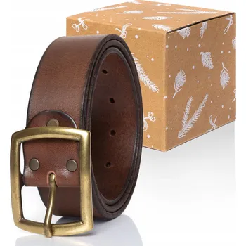 Opasek Pánský klasický kožený hnědý pásek Mustang BELT 105