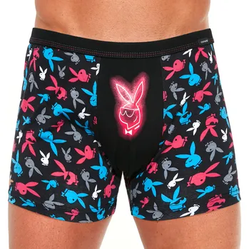 Boxerky Pánské boxerky Cornette Tattoo 280/200 Bunny vel. L (48) s motivem králíčků Playboy