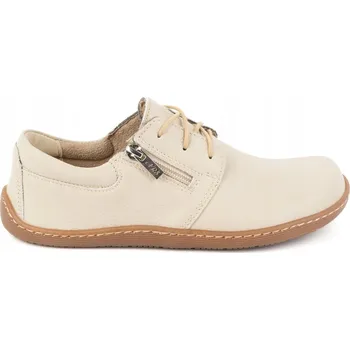 Dámské tenisky Dámské kožené minimalistické boty BAREFOOT 1244 béžové 39