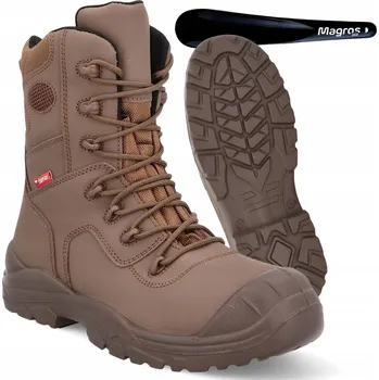 Pracovní oblečení Pracovní obuv vysoká Magros Taktická obuv Demar Trooper X 7568B - hnědá, velikost 41