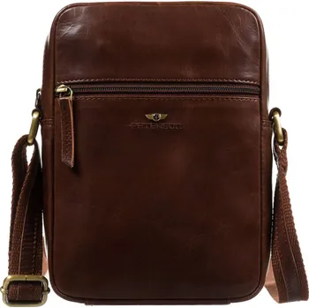 Pánská kabelka přes rameno z pravé kůže Barva: Hnědá