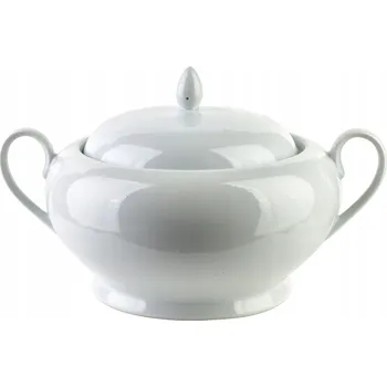 Mísa na polévku s víkem 2L bílá na vývar boršč BASIC