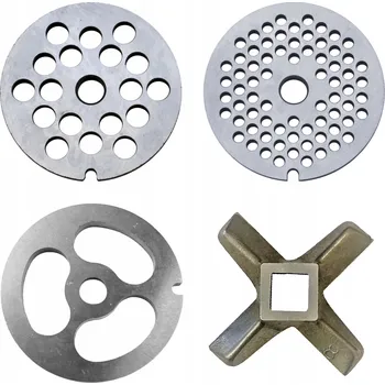Příslušenství k mlýnku Řeznická Sada Nožík jednostranný Sitka 8x8 8x4 Škrabka pro mlýnek Zelmer 8