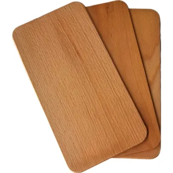 Kuchyňské prkénko Sada dřevěných prkének na krájení snídaně 12x22,5cm 3ks